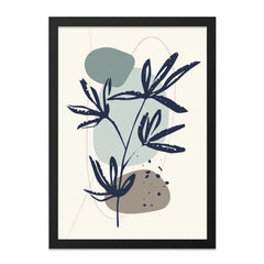 Botanical Wall Art, Abstract Plant Print, Minimalist Decor, Modern Art, Home Decor, Housewarming Gift, Wall Decor, Framed Art - Tawshia