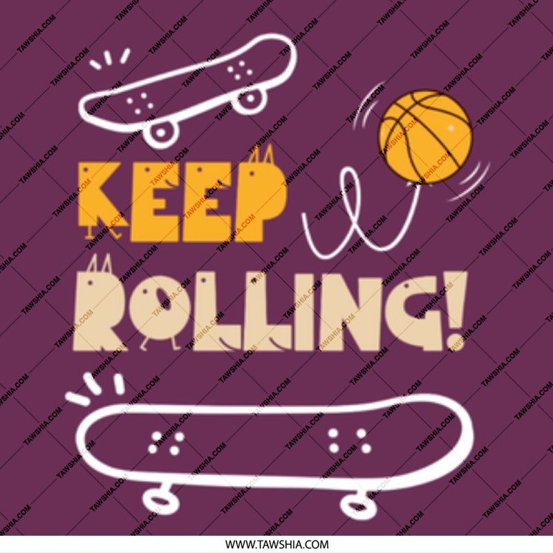 Keep Rolling Creative Skateboard Design product