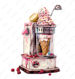 Retro Ice Cream Maker with Cone Dessert product