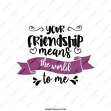 Friendship Tote Bag, Gift for Friend, Best Friend Gift, Appreciation Gift, Thank You Gift, Sentimental Tote, Friend Birthday Gift, Canvas - Tawshia