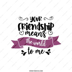 Friendship Tote Bag, Gift for Friend, Best Friend Gift, Appreciation Gift, Thank You Gift, Sentimental Tote, Friend Birthday Gift, Canvas - Tawshia