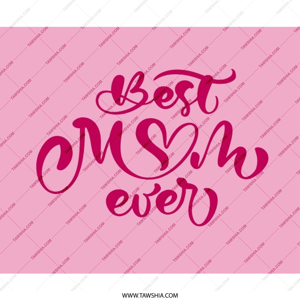 Best Mom Ever Mouse Pad, Pink Mousepad, Mother's Day Gift, Cute Desk Decor, Mom Appreciation, Unique Mouse Pad, Trendy Office Gift - Tawshia