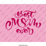 Best Mom Ever Mouse Pad, Pink Mousepad, Mother's Day Gift, Cute Desk Decor, Mom Appreciation, Unique Mouse Pad, Trendy Office Gift - Tawshia