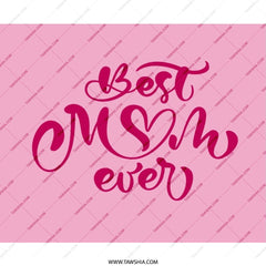 Best Mom Ever Mouse Pad, Pink Mousepad, Mother's Day Gift, Cute Desk Decor, Mom Appreciation, Unique Mouse Pad, Trendy Office Gift - Tawshia