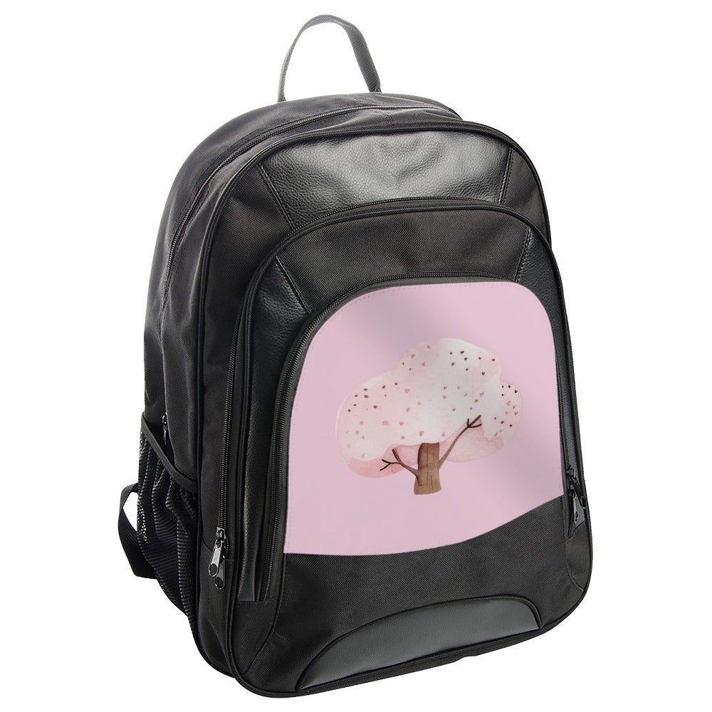 Heart Tree Backpack, Pink Tree Backpack, Watercolor Backpack, Cute Backpack, Tree Art Backpack, Everyday Backpack, School Backpack - Tawshia