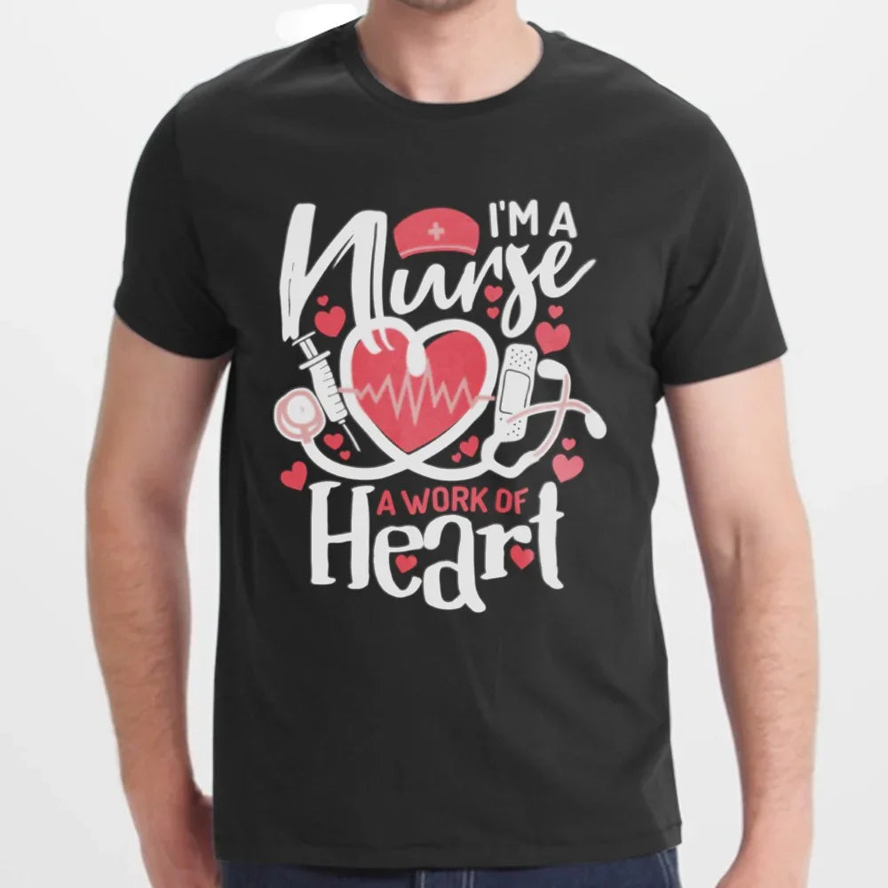I'm A Nurse A Work of Heart Graphic T-Shirt product