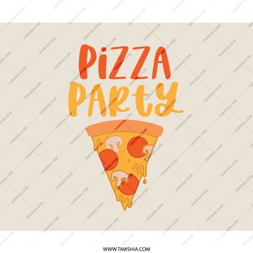 Pizza Party Mouse Pad, Fun Food Mousepad, Novelty Desk Decor, Office Gift, Pizza Lover Gift, Foodie Gift Idea, Cute Mouse Pad - Tawshia
