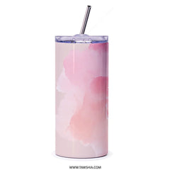 Heart Latte Tumbler, Coffee Art Tumbler, Cute Valentine's Tumbler, Gift for Coffee Lover, Pink Latte Design Tumbler - Tawshia