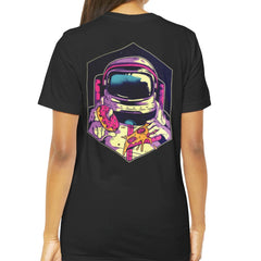 Astronaut Eating Pizza Graphic Tee Shirt product type