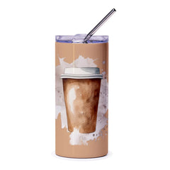 Coffee Cup Tumbler, Watercolor Style Tumbler, Gift For Coffee Lovers, Drinkware for Home, Personalized Tumbler, Hot and Cold Drinks - Tawshia