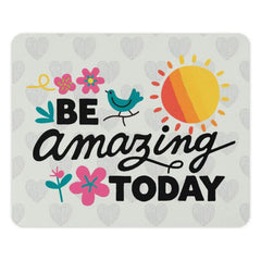 Be Amazing Today Mouse Pad, Motivational Cute Office Decor, Bird Sun Flower Positive Desk Accessories, Unique Gift Idea - Tawshia