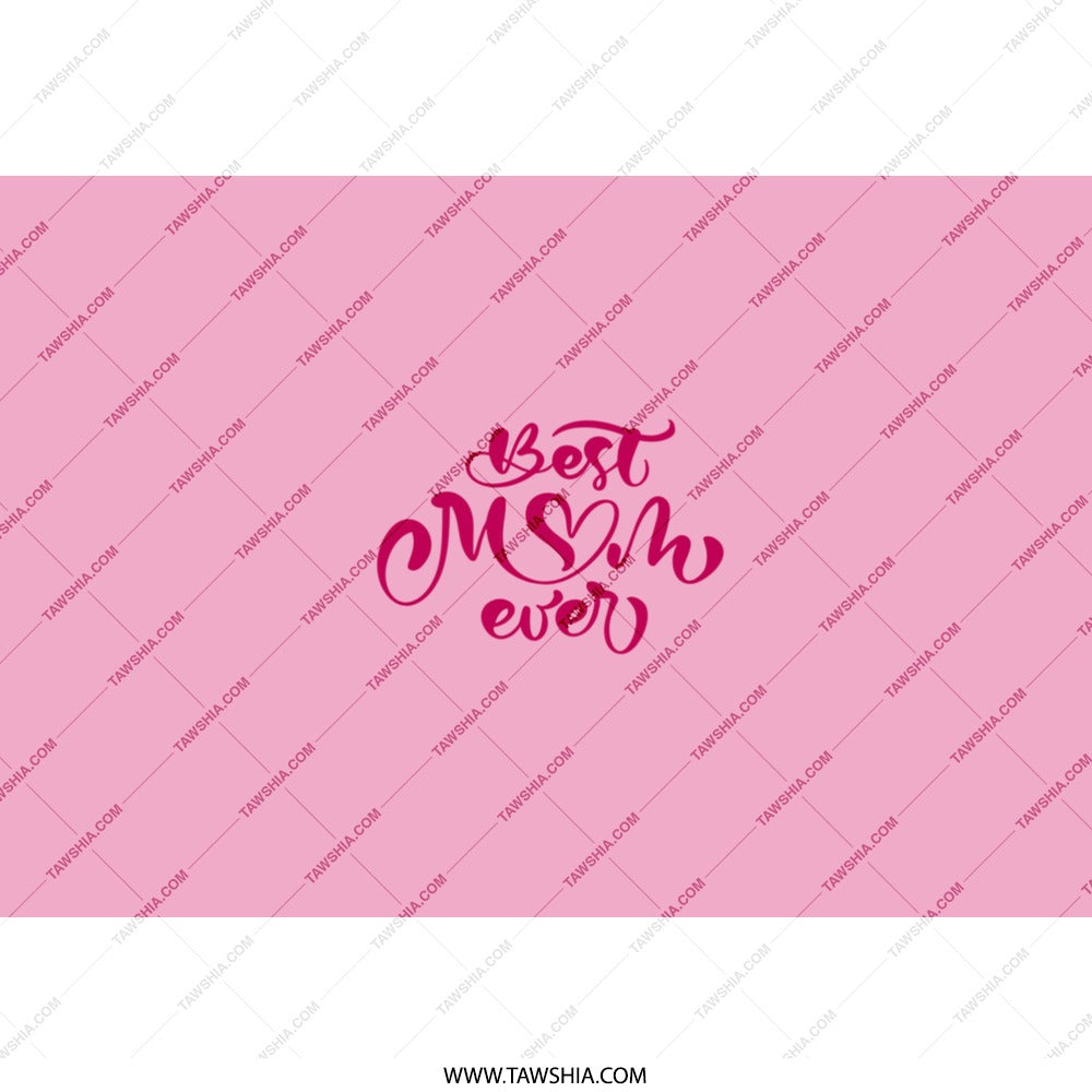 Best Mom Ever Tumbler, Mother's Day Gift, Mom Birthday Present, Pink Tumbler with Straw, Gift for Her, Unique Mom Tumbler - Tawshia