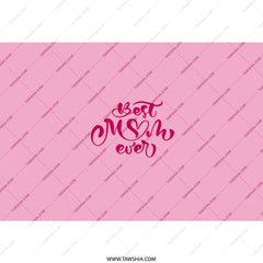 Best Mom Ever Tumbler, Mother's Day Gift, Mom Birthday Present, Pink Tumbler with Straw, Gift for Her, Unique Mom Tumbler - Tawshia