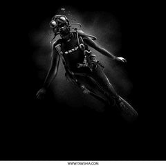 Deep Sea Diver Illustration Artwork product