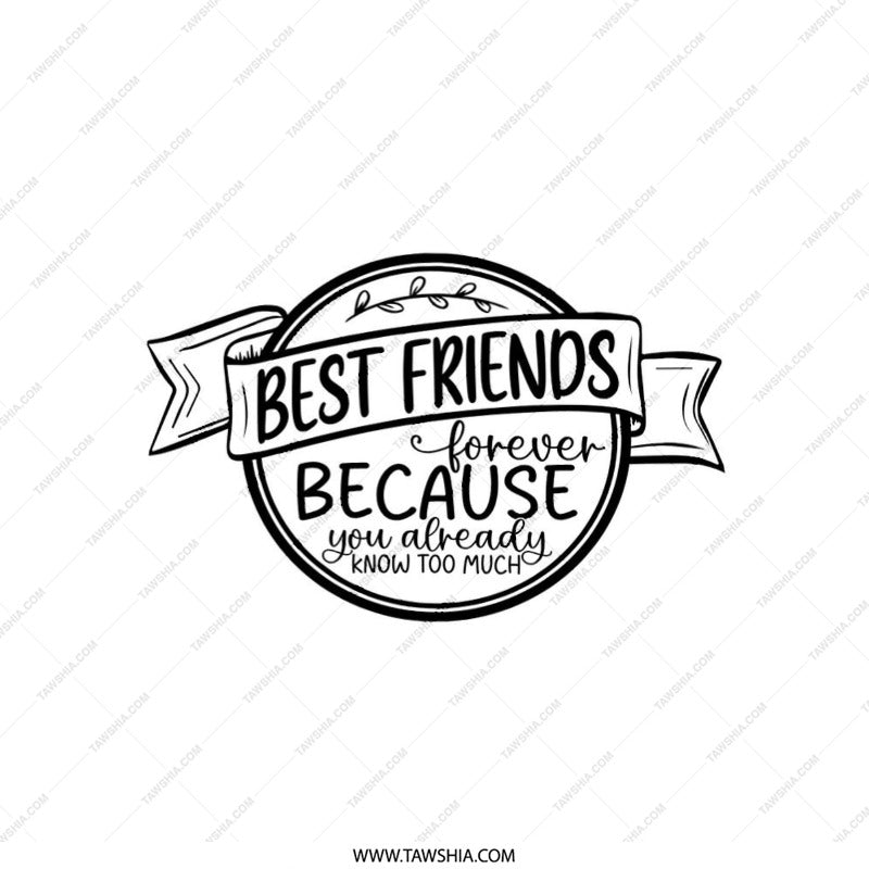 Best Friends Forever Pillow, Friendship Pillow, Gift for Bestie, BFF Pillow, Decorative Pillow, Friendship Quote Pillow - Tawshia