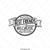 Best Friends Forever Pillow, Friendship Pillow, Gift for Bestie, BFF Pillow, Decorative Pillow, Friendship Quote Pillow - Tawshia