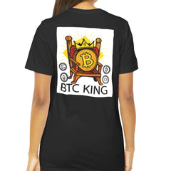 BTC King Throne Design Black T-shirt product type