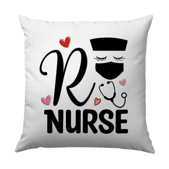 RN Nurse Pillow, Nurse Pillow Gift, Registered Nurse Pillow, Medical Pillow Decor, Heart Nurse Pillow, Healthcare Worker Pillow - Tawshia