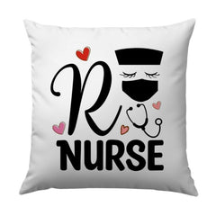 RN Nurse Pillow, Nurse Pillow Gift, Registered Nurse Pillow, Medical Pillow Decor, Heart Nurse Pillow, Healthcare Worker Pillow - Tawshia