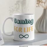 Gaming For Life Mug, Gamer Gift, Unique Gamer Mug, Video Game Mug, Funny Mug, Gift for Gamers, Game Lover, Gamer Decor, Gamer - Tawshia