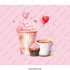 Sweet Treat BackPack, Cupcake Backpack, Coffee Backpack, Valentine's Day Backpack, Pink Backpack, Foodie Gift - Tawshia