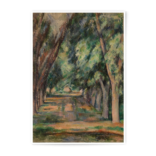 Alley of Trees Photographic Print, Impressionist Art Print, Fine Art Decor, Paul Cezanne Wall Art, Landscape Painting Print, Home Decor - Tawshia