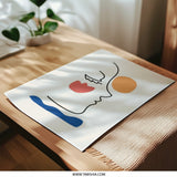 Abstract Face Photographic Print, Minimalist Art Print, Line Art Poster, Modern Wall Decor, Contemporary Art, Home Decor, Aesthetic Art - Tawshia