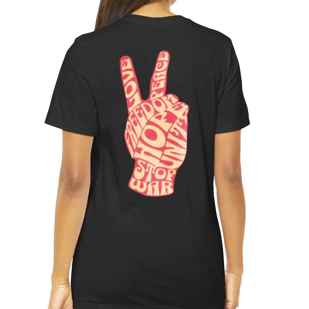 Peace and Love Graphic Design T-shirt product