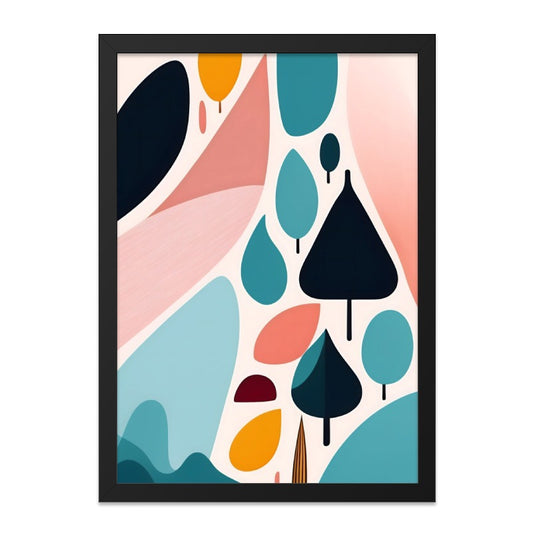 Abstract Forest Wall Art, Colorful Trees Print, Modern Home Decor, Nature Inspired Artwork, Unique Wall Decor, Trending Now, Popular Wall - Tawshia