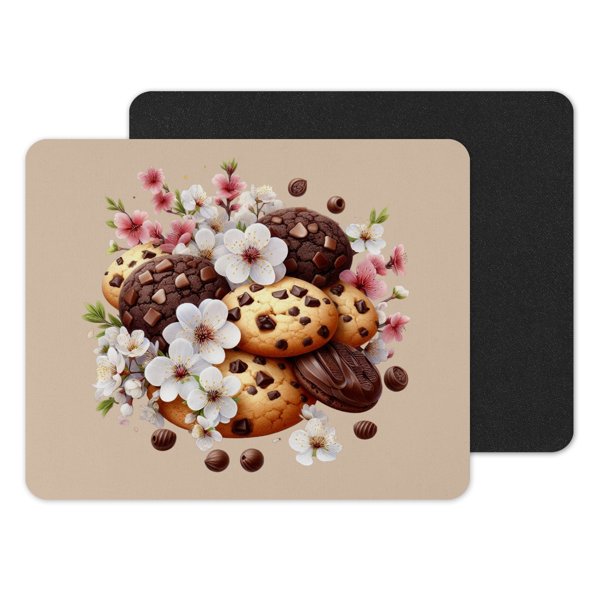 Chocolate and Flower Art Design Mouse Pad product