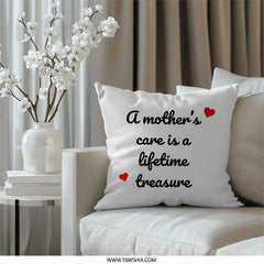Mothers Care Pillow, Mothers Day Gift Pillow, Mothers Day Decor Pillow, Gift for Mom, Mom Decor Pillow, Throw Pillow, Decorative Pillow - Tawshia