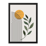 Minimalist Wall Art, Geometric Print, Boho Decor, Plant Art, Mid Century Modern, Abstract Art Print, Home Decor - Tawshia