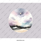 Watercolor Sky BackPack, Pastel Clouds BackPack, Dreamy Landscape BackPack, Modern Art Rucksack, Aesthetic Pastel School Bag - Tawshia