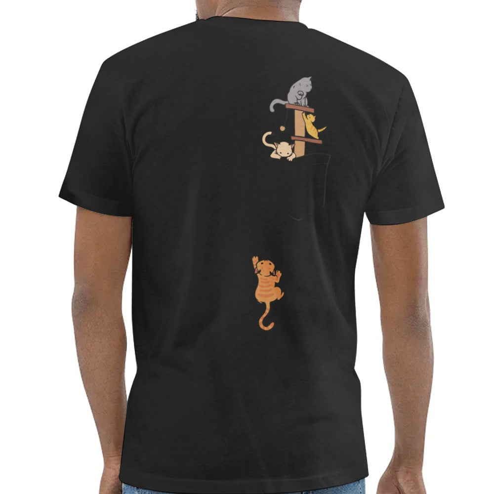 Cute Stacked Cats Design Men's T-Shirt product type