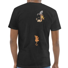 Cute Stacked Cats Design Men's T-Shirt product type