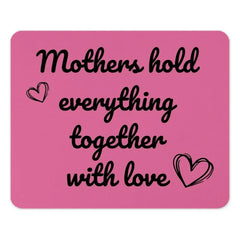 Mother's Day Mouse Pad, Loving Mother Gift, Mom Hold Everything Together, Pink Mousepad, Mother Quote Mouse Pad, Mom Mouse Pad, Cute Mouse - Tawshia