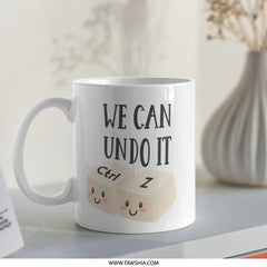We Can Undo It Mug, Funny Ctrl Z Design, Programmer Gift Idea, Cute Geek Coffee Mug, Gift For Coder, Computer Science Mug - Tawshia