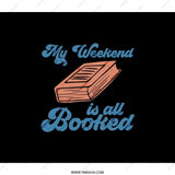 Booked Weekend Backpack, Book Lover Gift, Reading Fan Backpack, Novelty Backpack, Bookworm Present, Gift for Reader - Tawshia