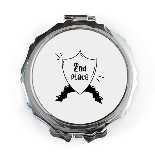 2nd Place Pocket Mirror, Runner Up Award Gift, Cute Compact Mirror, Achievement Mirror, Best Friend Gift, Encouragement Gift, Second Place - Tawshia