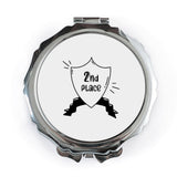 2nd Place Pocket Mirror, Runner Up Award Gift, Cute Compact Mirror, Achievement Mirror, Best Friend Gift, Encouragement Gift, Second Place - Tawshia