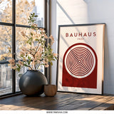 Bauhaus 1923 Wall Art, Modern Geometric Print, Abstract Circle Art, Minimalist Home Decor, Contemporary Wall Decor, Housewarming Gift - Tawshia
