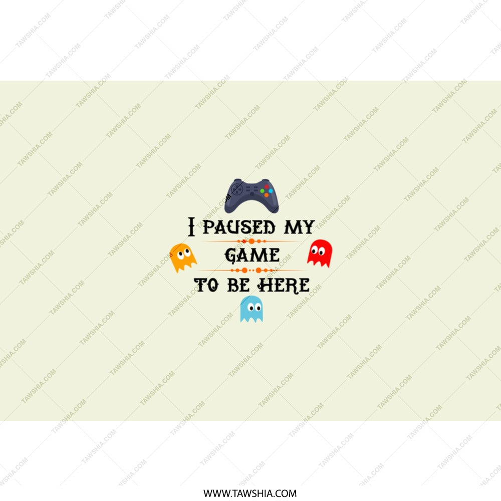 Paused My Game Tumbler, Funny Gamer Gift, Video Game Lover Present, Gaming Addict Tumbler, Novelty Gaming Tumbler, Gifts for Gamers - Tawshia