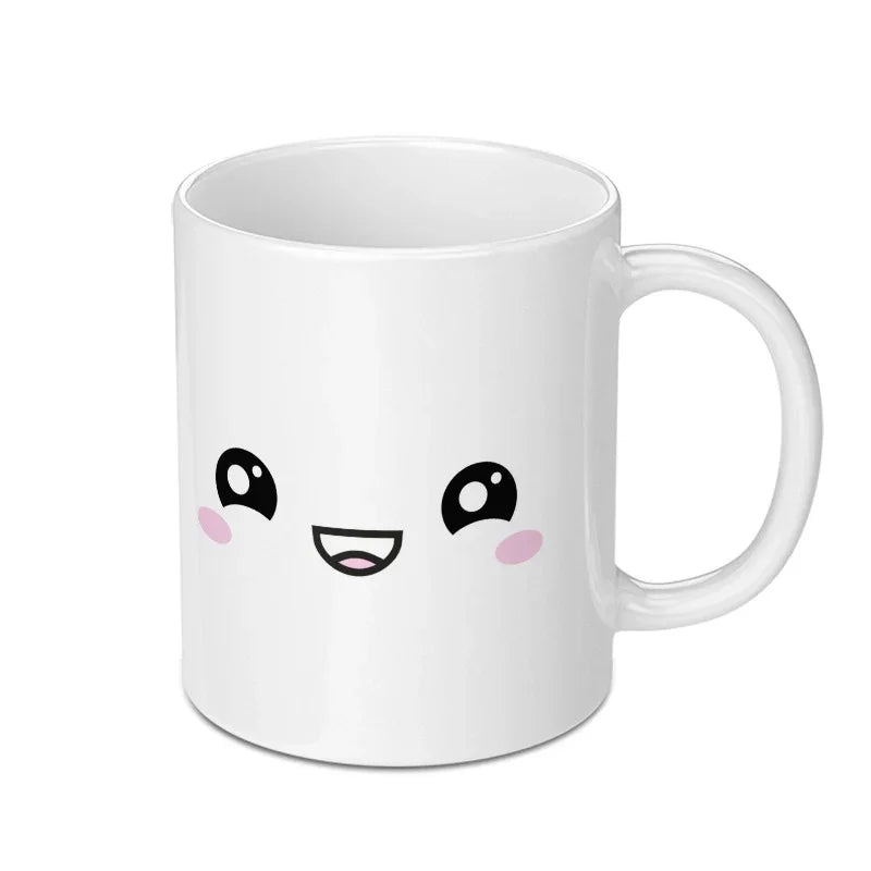 Cute Smiling Face Mug with Adorable Expression product type