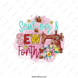Sewing Machine Tote Bag, Sew On and Sew Forth, Quilting Gift Idea, Seamstress Bag, Crafter Shopping Bag, Gift for Sewing Lovers - Tawshia