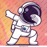 Dabbing Astronaut Pinback Button, Cool Space Badge, Unique Outfit Accessories, Fun Gift Idea, Collectible Button, Outer Space Theme - Tawshia