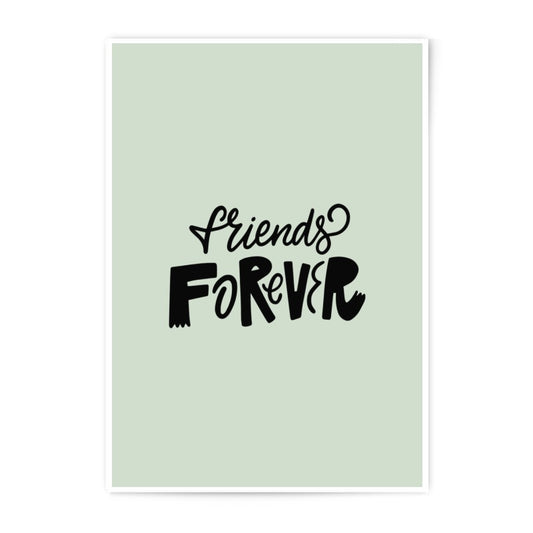 Friends Forever Photographic Prints, Friendship Wall Art Decor, Cute Gift Idea, Best Friends Photo, Minimalist Prints, Home Decor Art - Tawshia