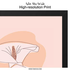 Calla Lily Line Art Wall Art, Minimalist Flower Print, Elegant Floral Decor, Modern Botanical Art, Pastel Aesthetic Wall Decor - Tawshia