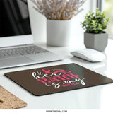 Her Battle Is My Battle Ribbon Mouse Pad, Breast Cancer Awareness Month Gift, Pink Ribbon Support Survivor, Fighter Mousepad Gift - Tawshia