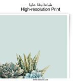 Succulent Photographic Prints, Leopard Planter, Crystal Decor, Botanical Art, Modern Home Decor, Trendy Wall Art - Tawshia