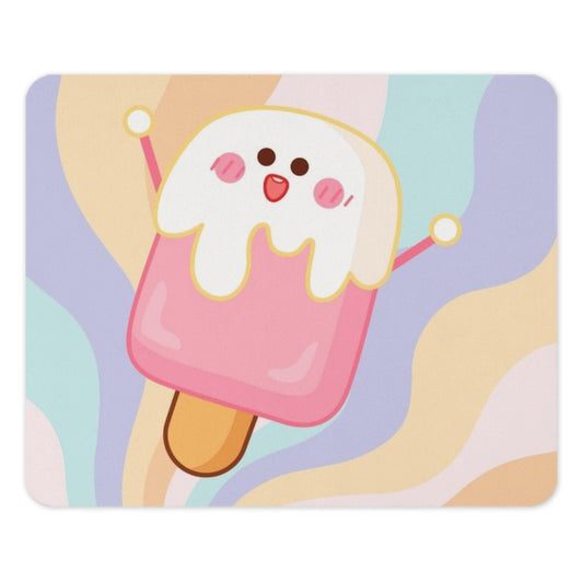 Cute Ice Cream Mouse Pad, Kawaii Mousepad, Pastel Desk Decor, Unique Computer Accessory, Fun Office Gift, Aesthetic Mouse Mat - Tawshia